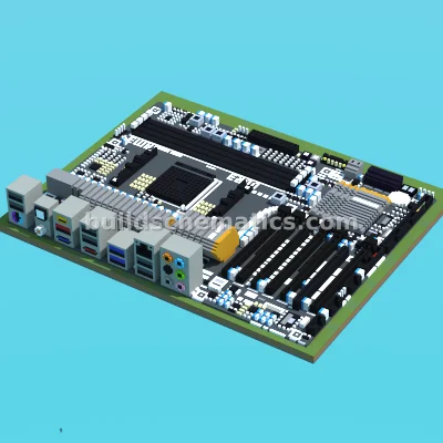 Gigabyte AMD Motherboard Pixel Art