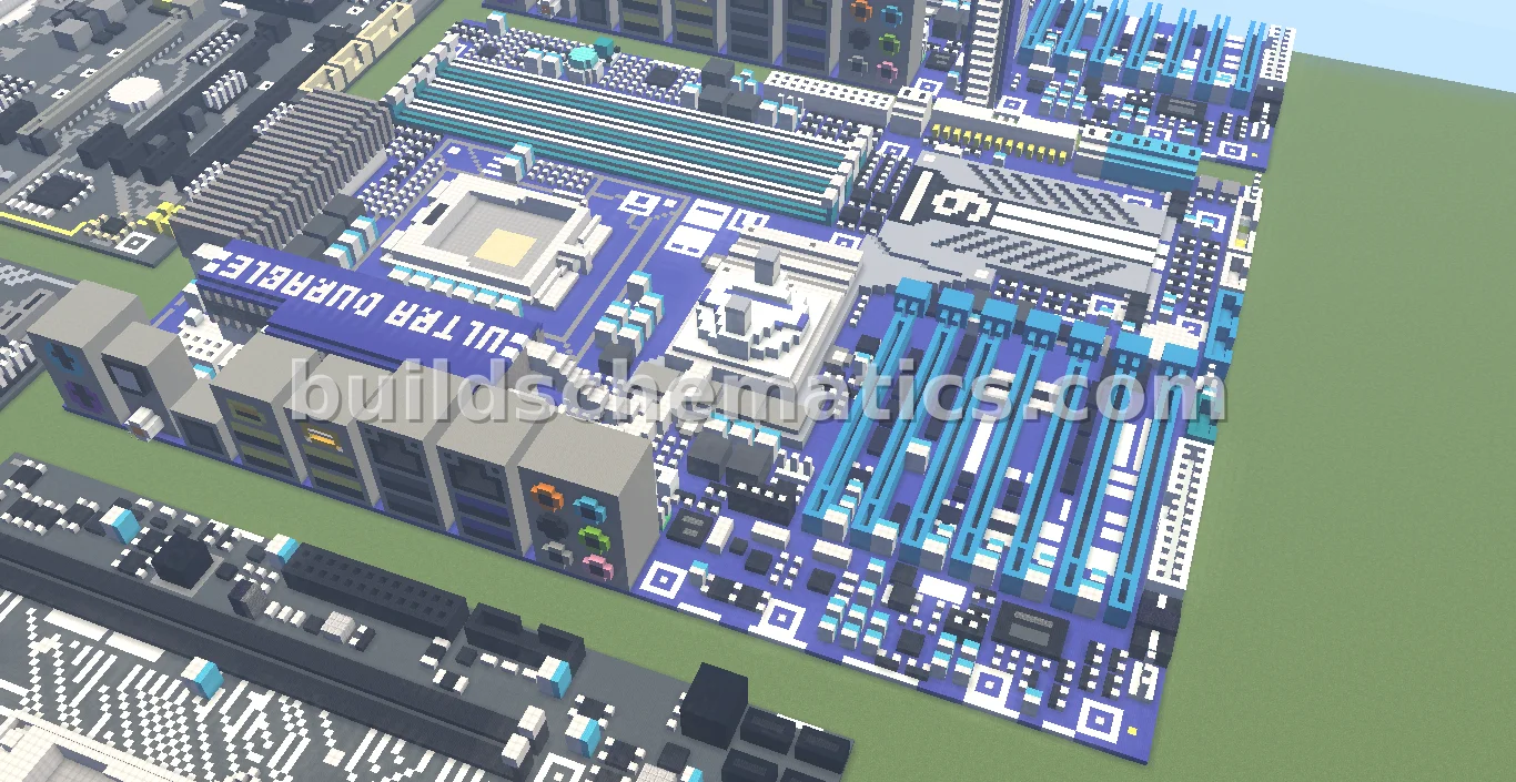 Gigabyte X58A-UD9 Motherboard Pixel Art — view 4