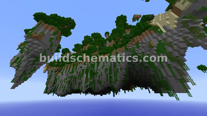 Floating Jungle Islands Cluster — view 3