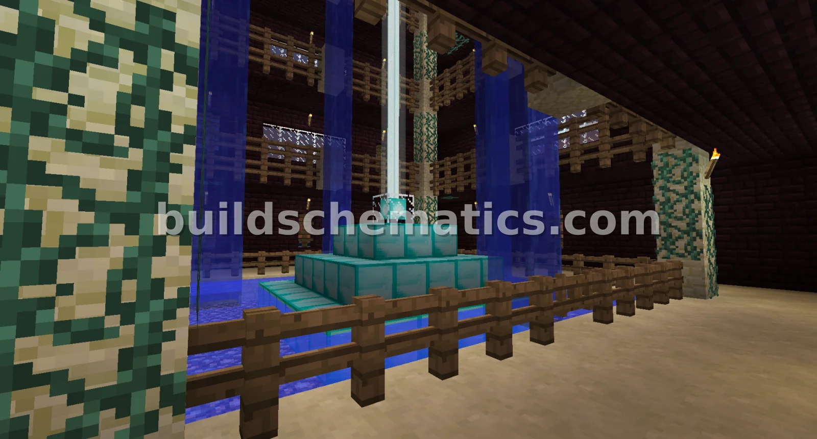 Netherbrick Fibonacci Castle with Beacon — view 4