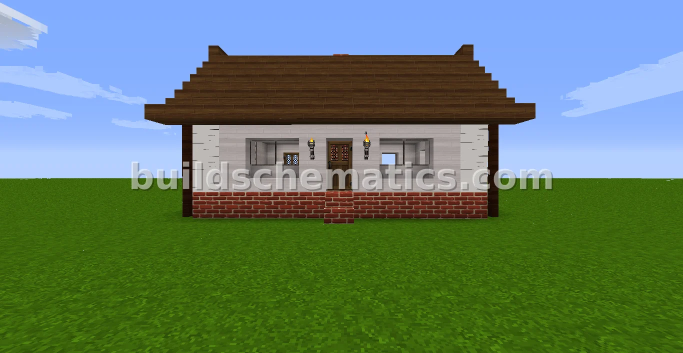 Small Birch Log Starter House — view 3