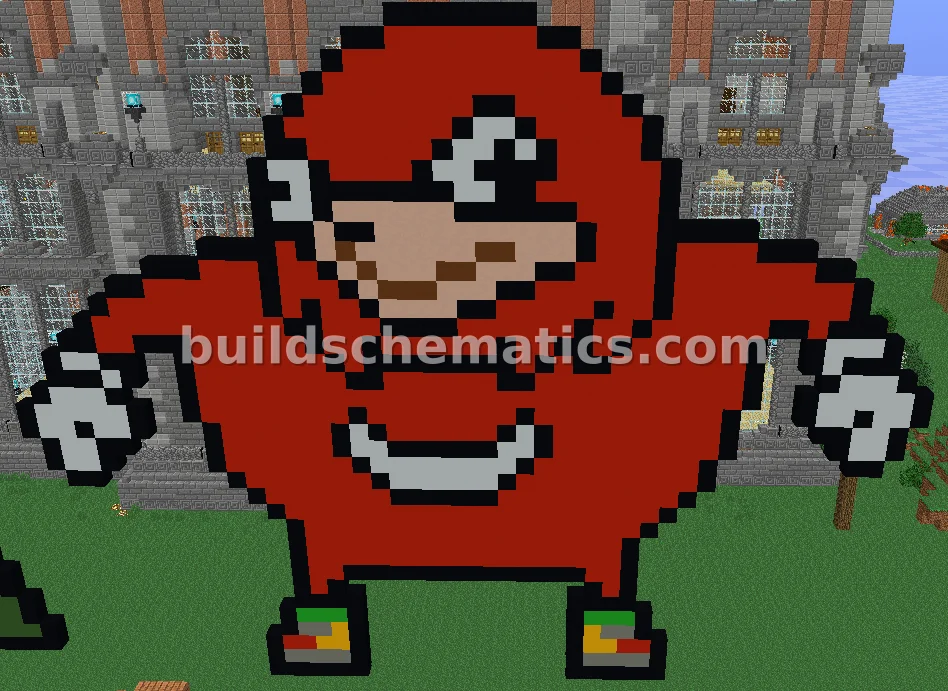 Ugandan Knuckles Meme Pixel Art — view 2