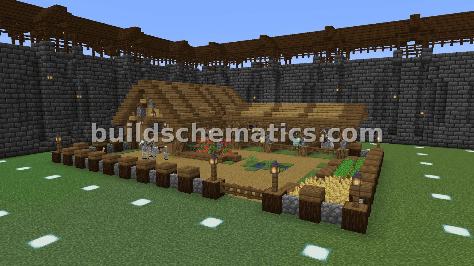 Spacious Oak Barn for Survival