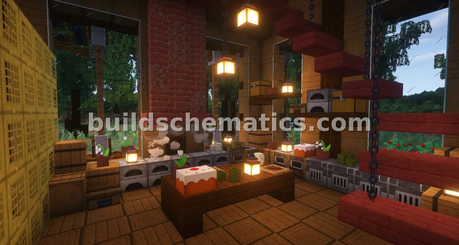 Survival Wooden Cabin Minecraft Build — view 5