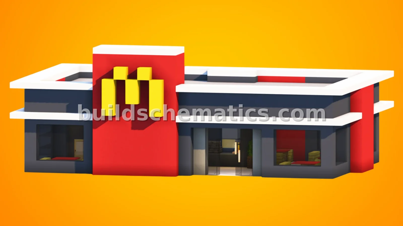 McDonald's Simple Restaurant With Interior