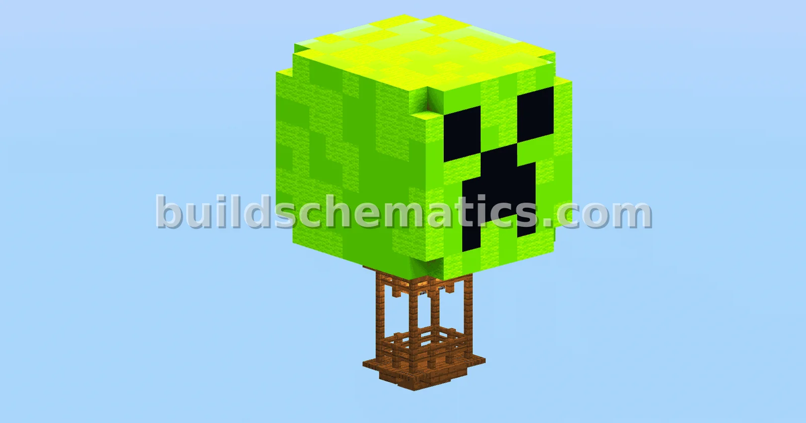Creeper Hot Air Balloon Decoration