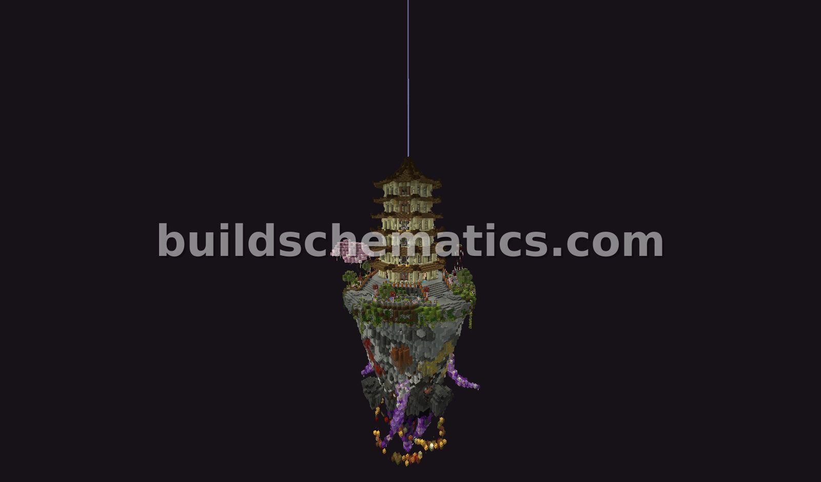 Floating Pagoda Island Structure