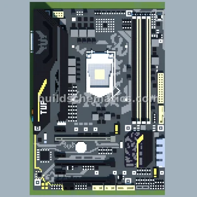 ASUS TUF Z270 Motherboard Pixel Art — view 2