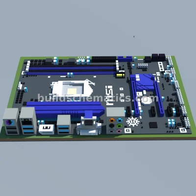 MSI H97 Guard-Pro Motherboard Pixel Art — view 3