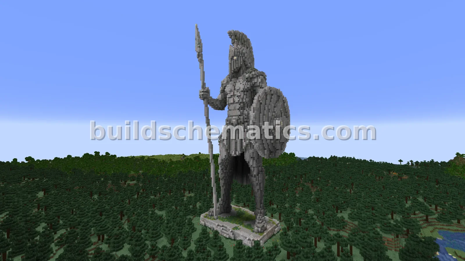 Large Spartan Statue