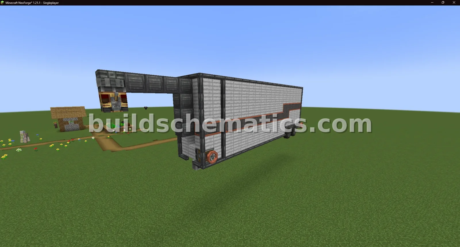 Realistic Car Trailer - 468 Blocks — view 4