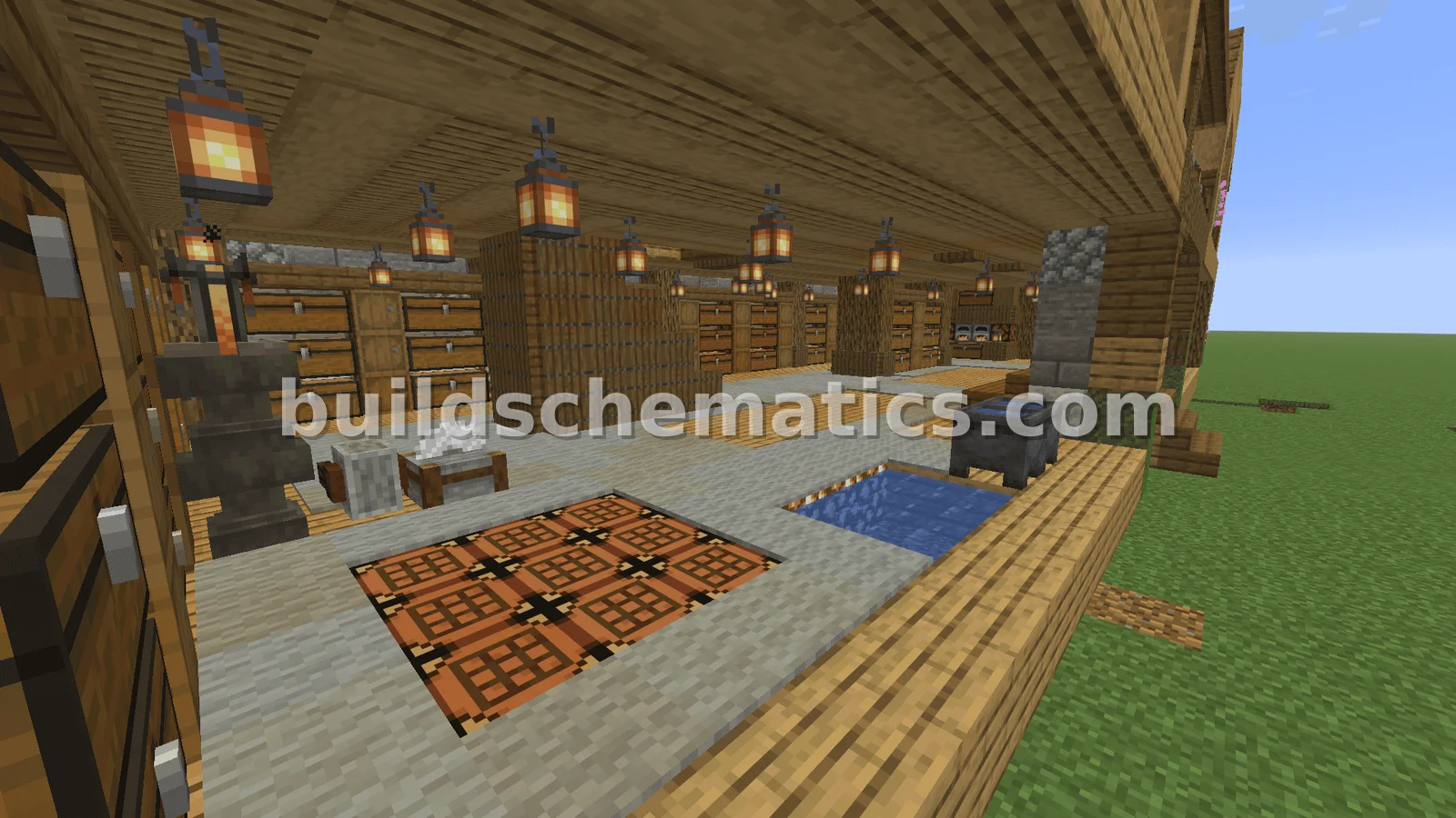 Oak Wood Medieval House Design — view 2