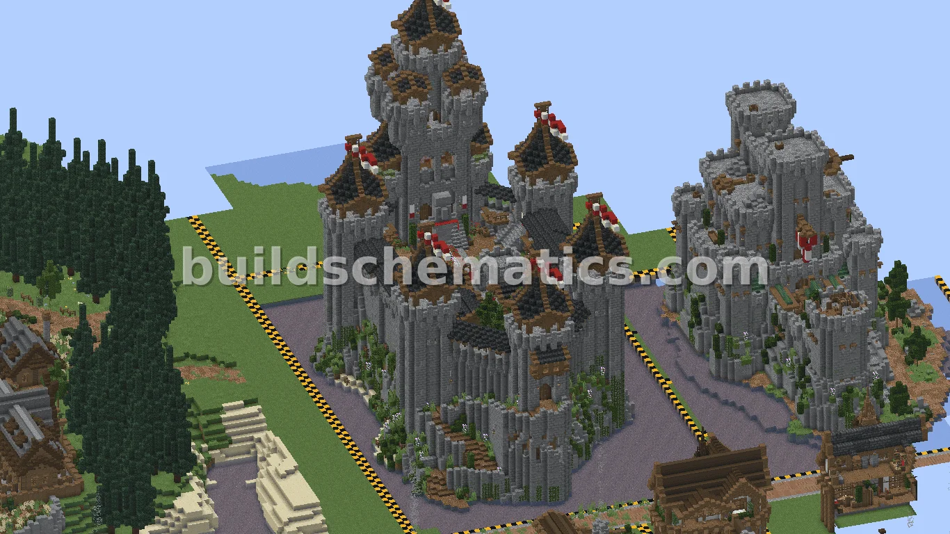 Black Island Fortress Castle