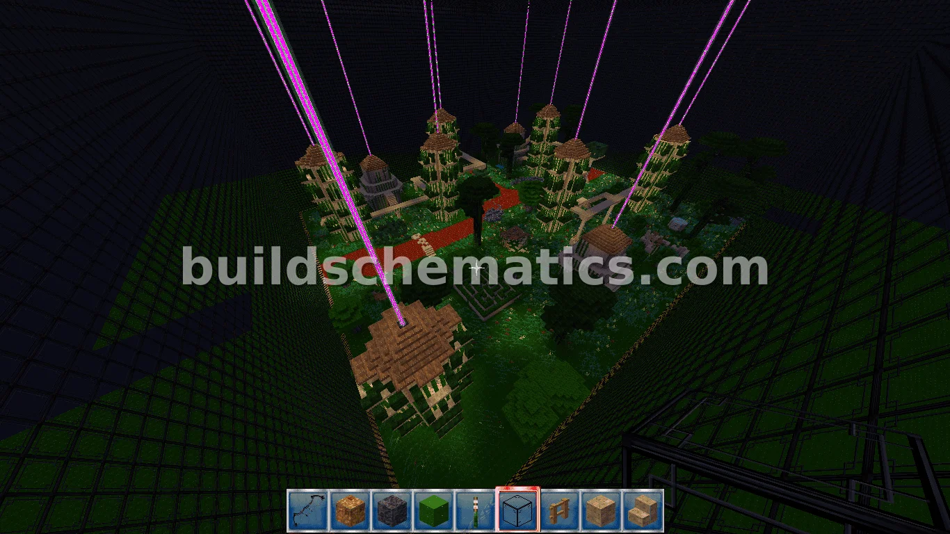 Large Archery PvP Arena with Towers