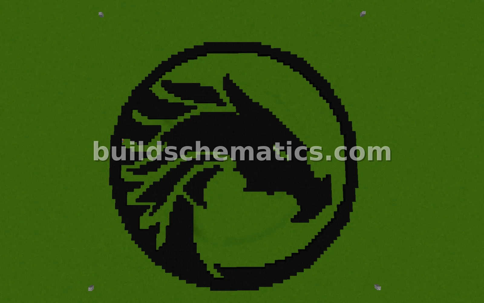Pixel Art Dragon Yin-Yang