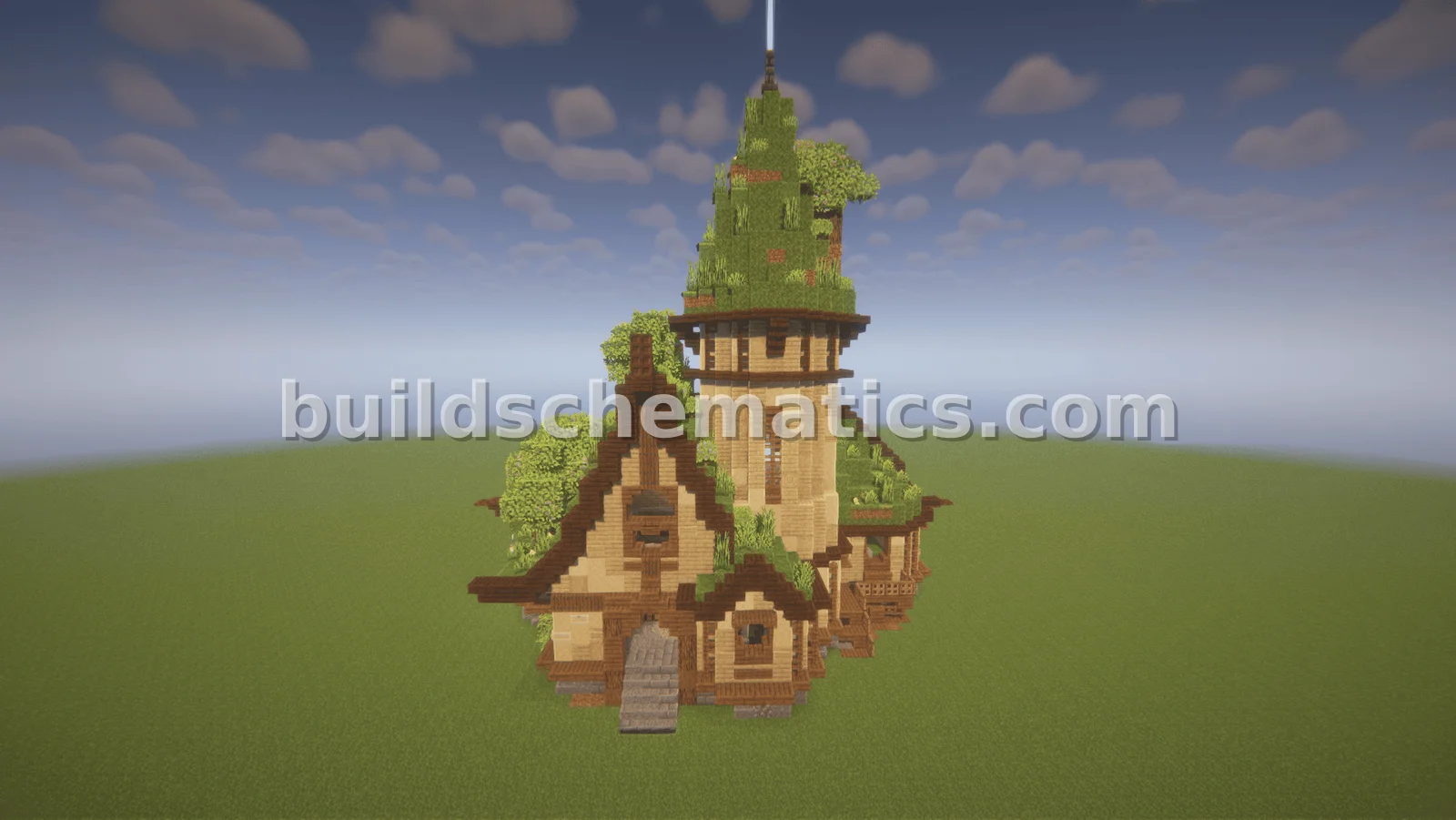 Medieval Moss Farm Structure