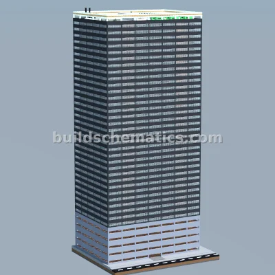 Modern Apartment Building with Parking