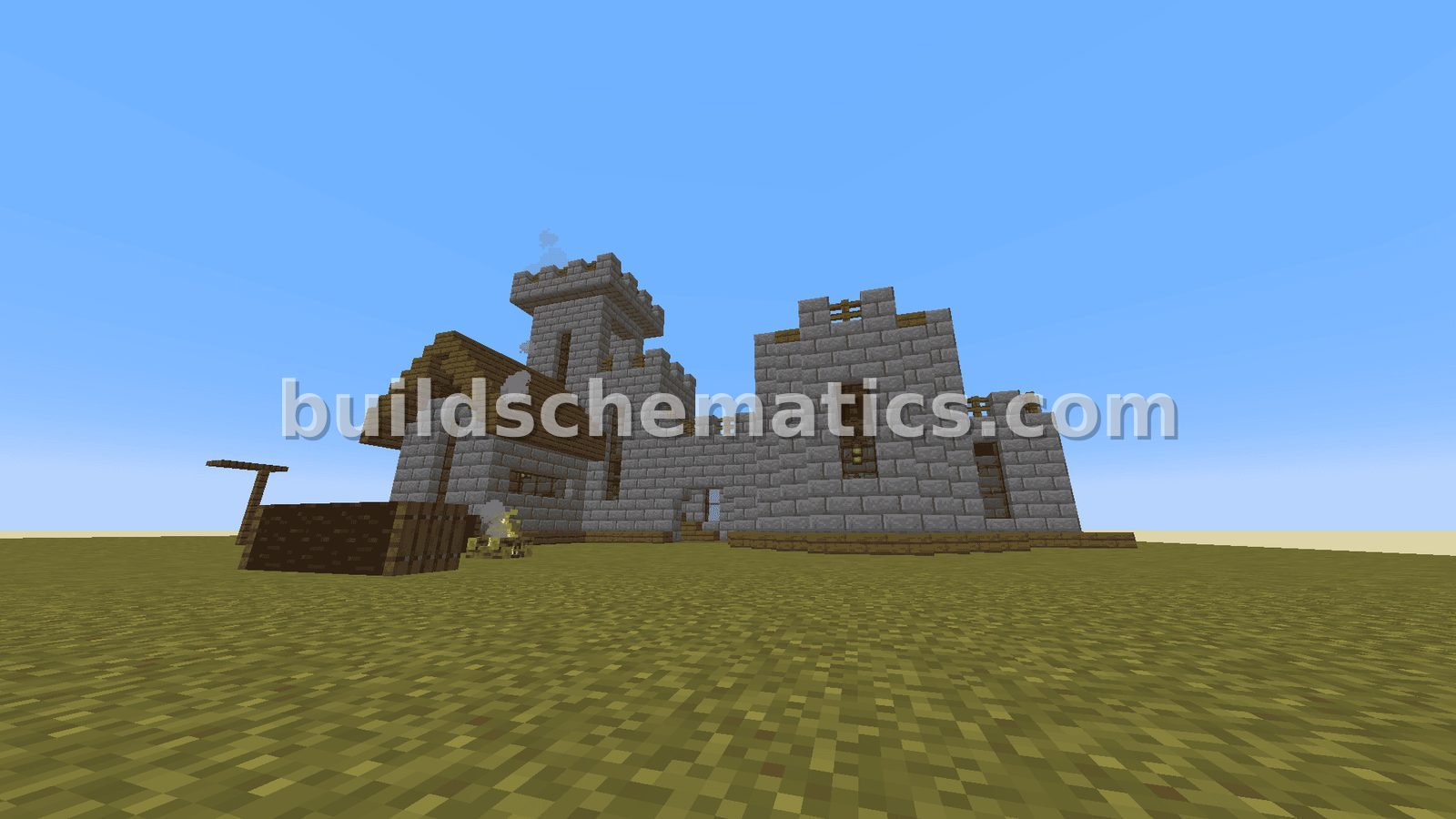 Small Spruce Brick Castle