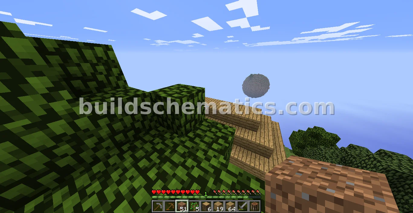 Aesthetic Floating Planet Island