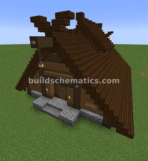 Dark Oak Viking Longhouse