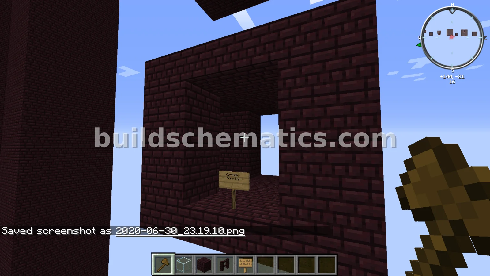 Nether Fortress Corridor Intersection