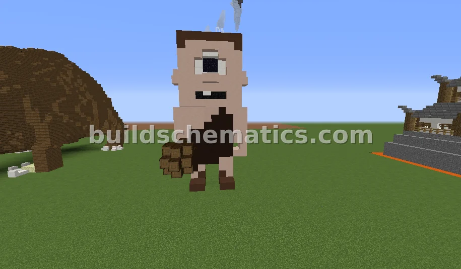 Club-Wielding Cyclops Statue