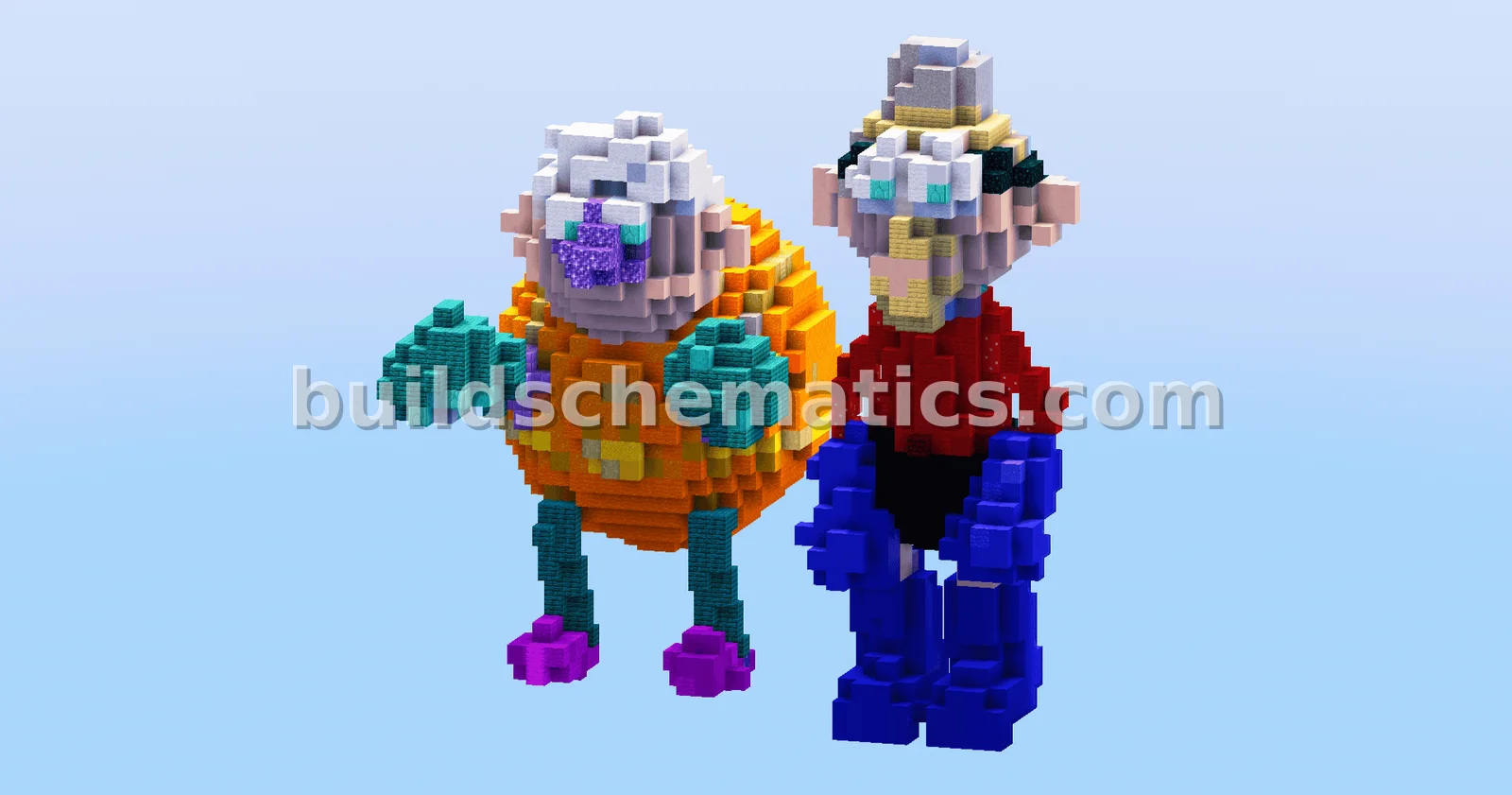 Mermaid Man and Barnacle Boy Spongebob Character Build