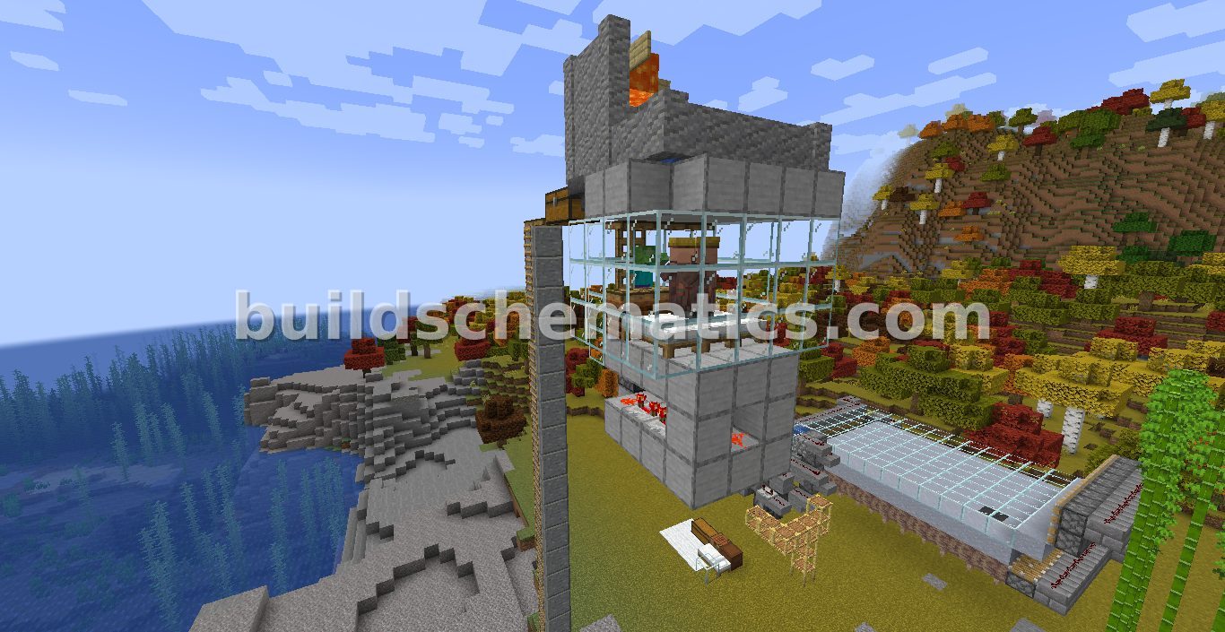 Efficient Iron Farm For Minecraft
