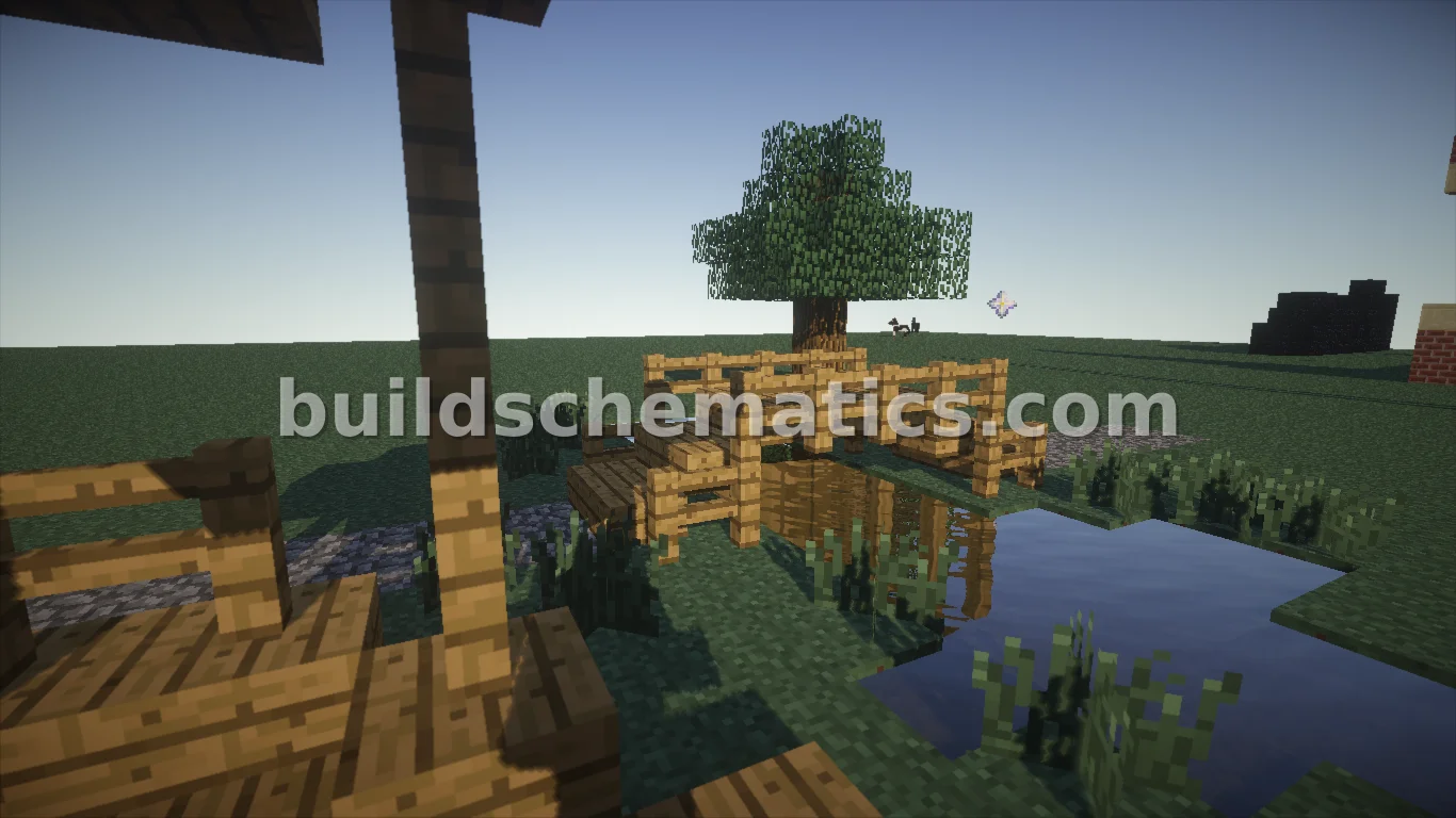 Rustic Stone Garden Bridge — view 3