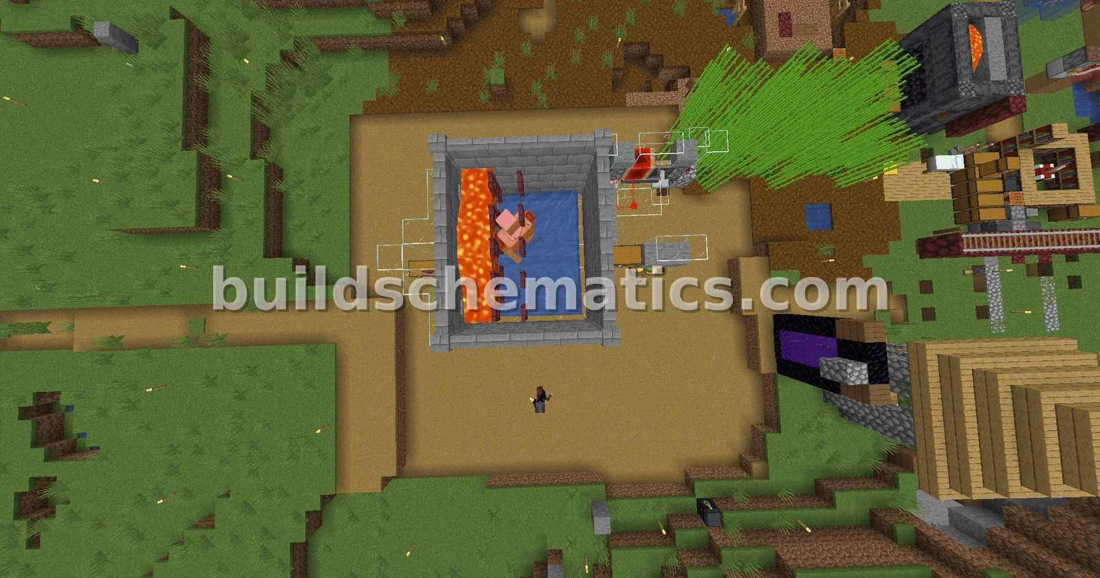 Early Game Iron Farm — view 2