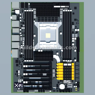 Intel X79 Motherboard Schematic — view 2