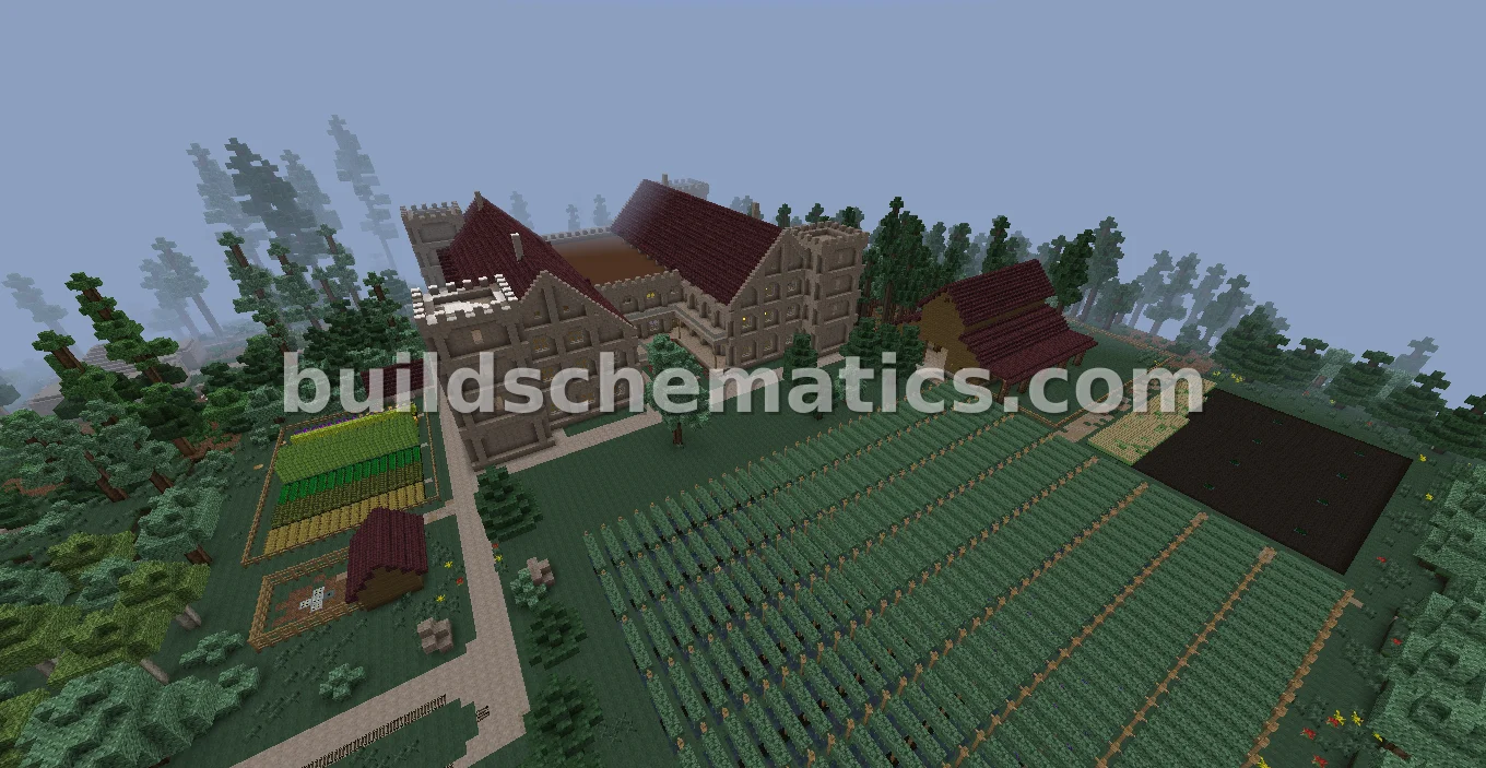 Castle Olaf II: Expanded Medieval Fortress and Grounds