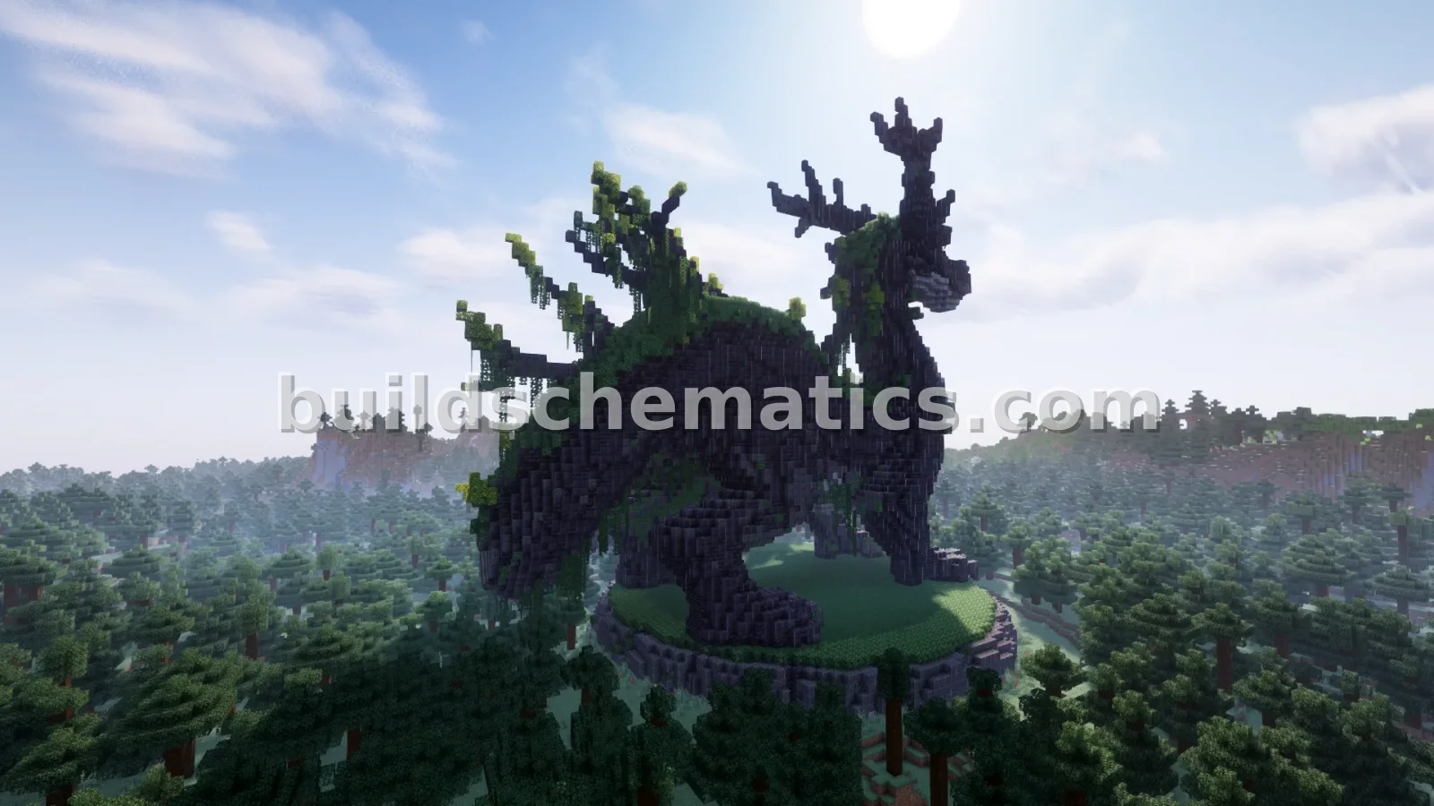 Ancient Dragon Statue Build — view 3