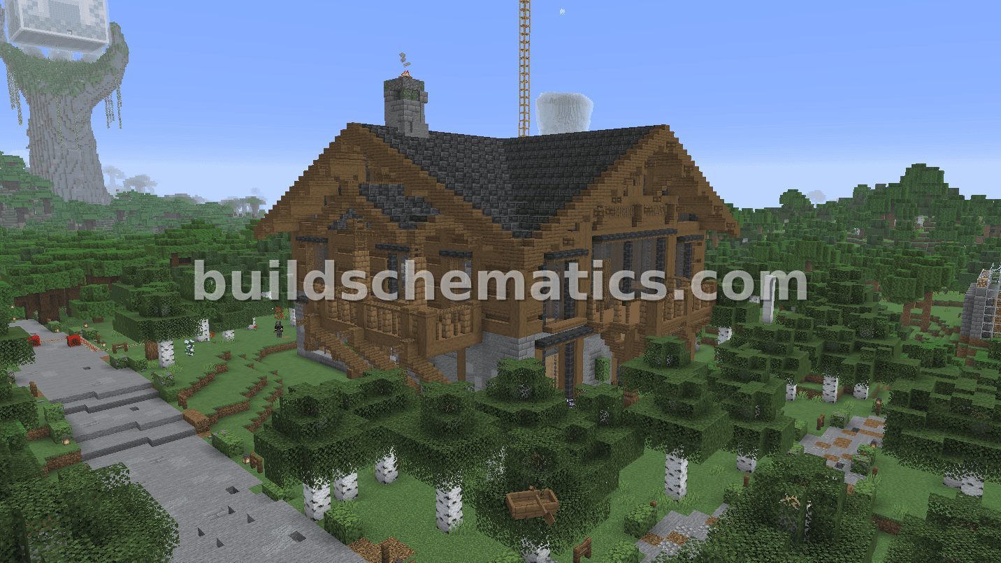 Universal Wood Farm with Decorative House Design