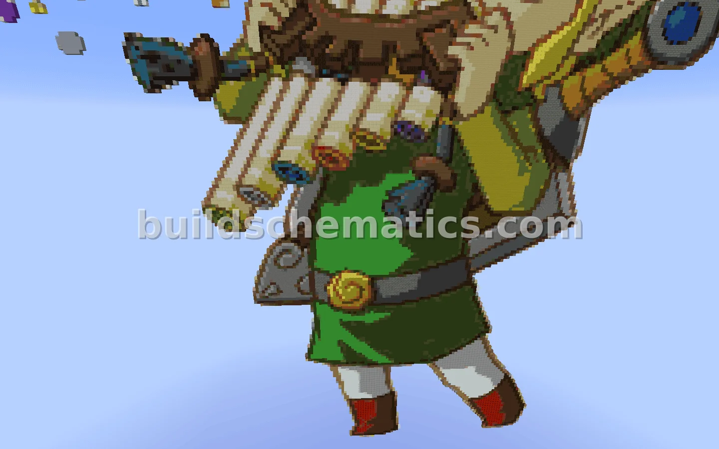 Zelda Spirit Tracks Link Pixel Art — view 3