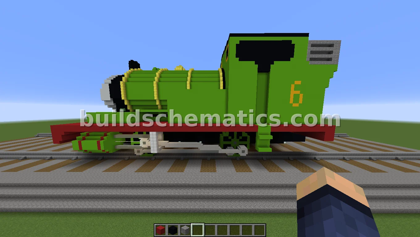 Percy The Tank Engine - Minecraft Build — view 2