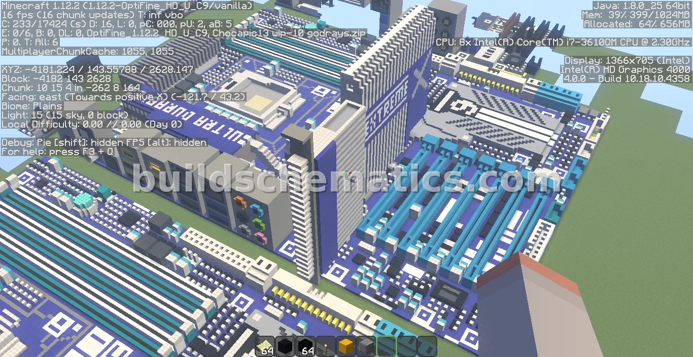 Gigabyte X58A-UD9 Motherboard Pixel Art