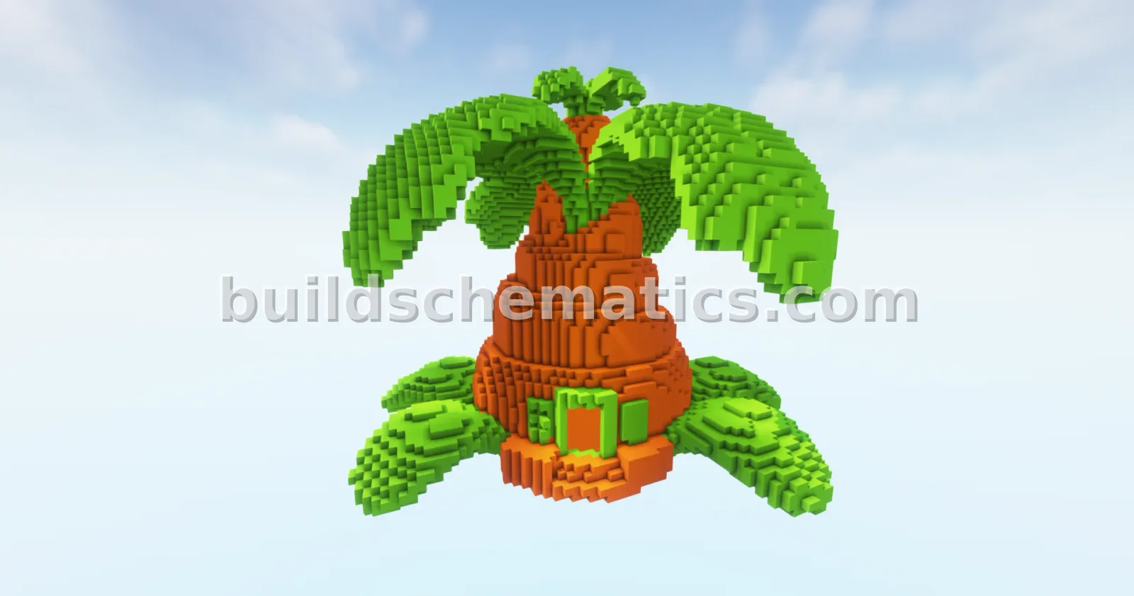 Big Carrot House Statue