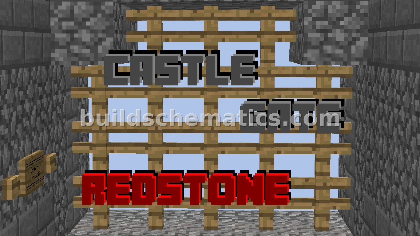 Compact Redstone Castle Gate