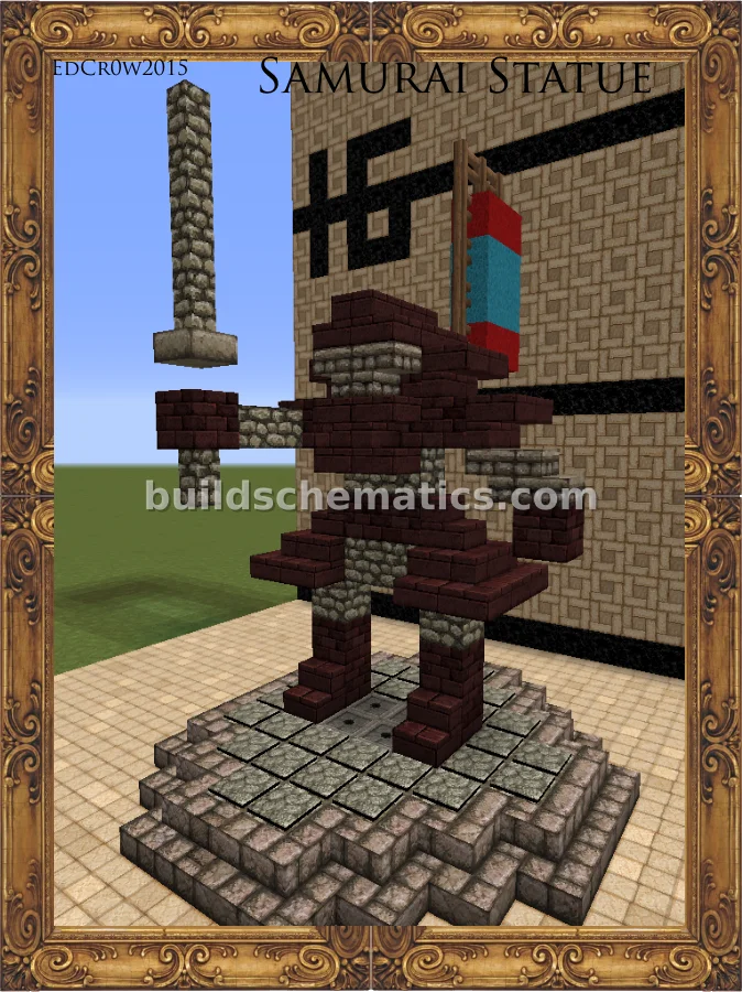 Samurai Warrior Statue with Trap