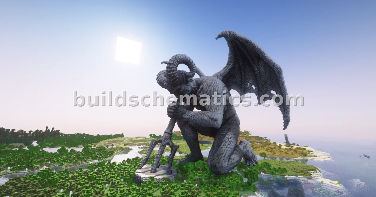 Gargoyle Statue Minecraft Knees — view 5