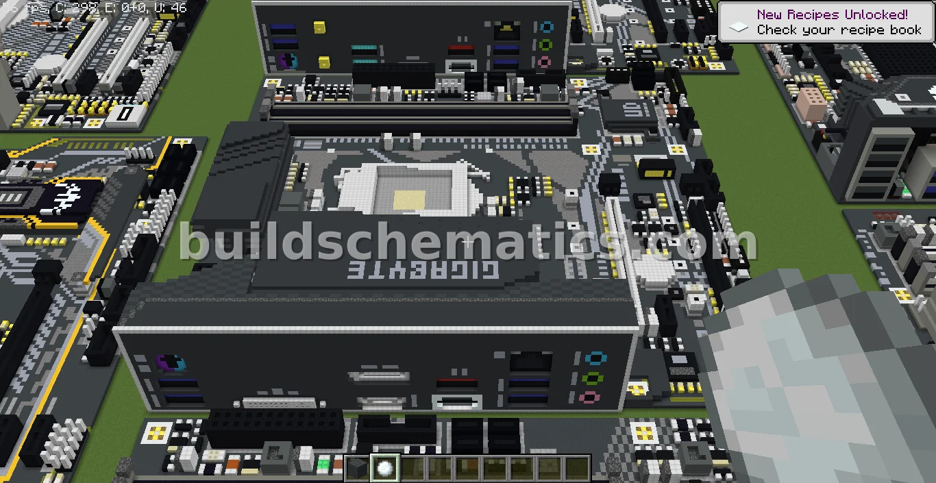 Gigabyte Z490M Motherboard Pixel Art — view 3