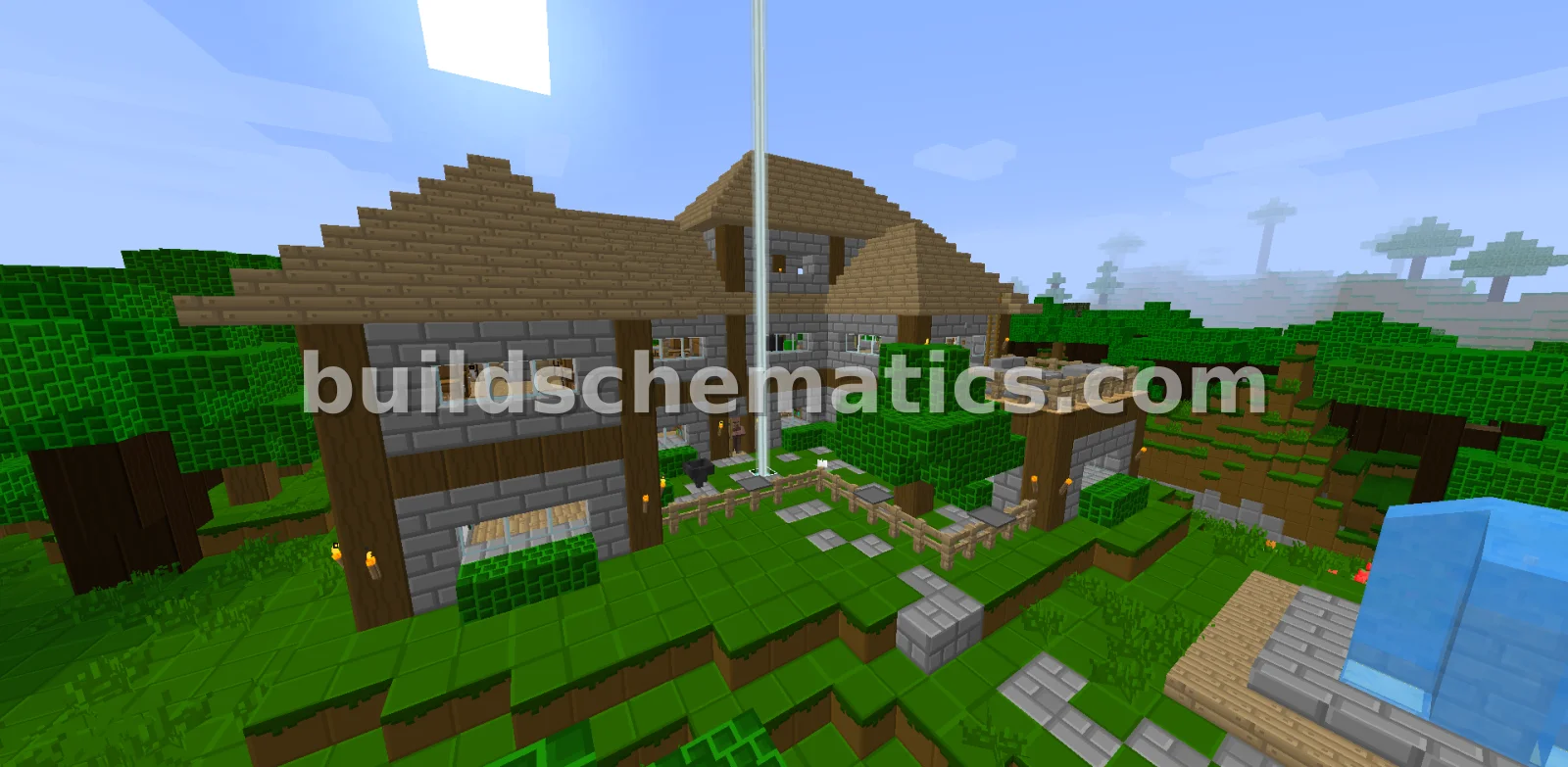 Decorated Three-Story House with Yard