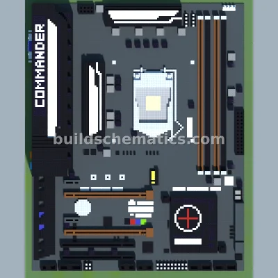 Gaming Motherboard Pixel Art Recreation — view 2
