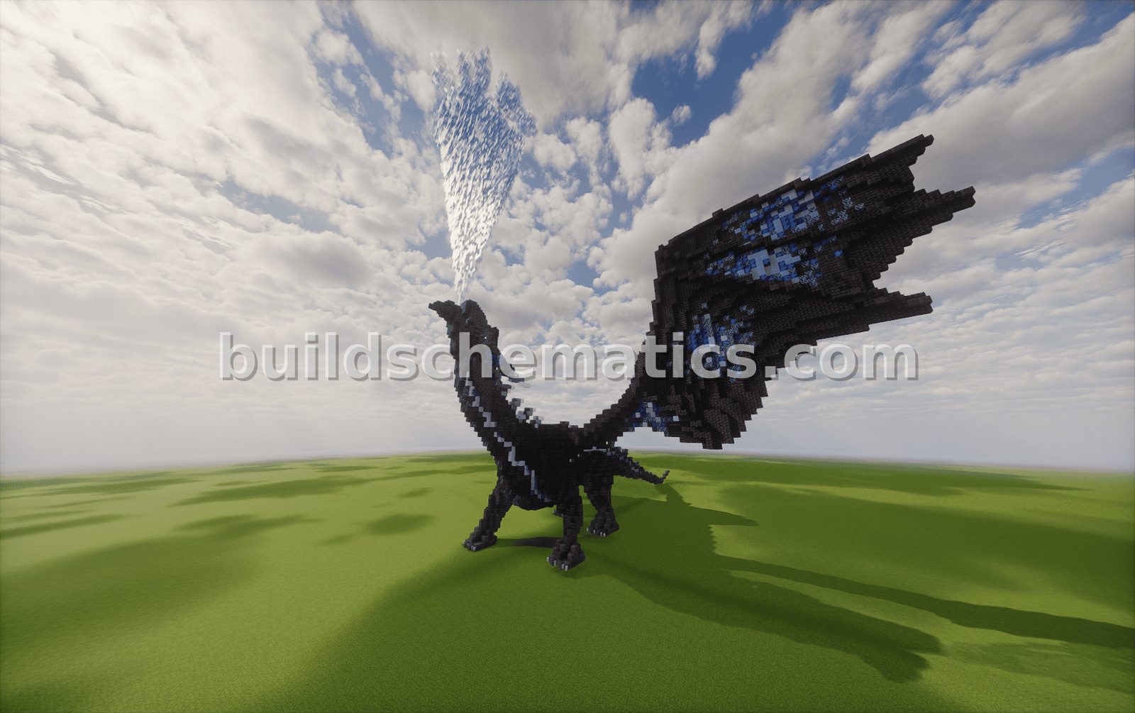 Dragon Extended Wings Statue