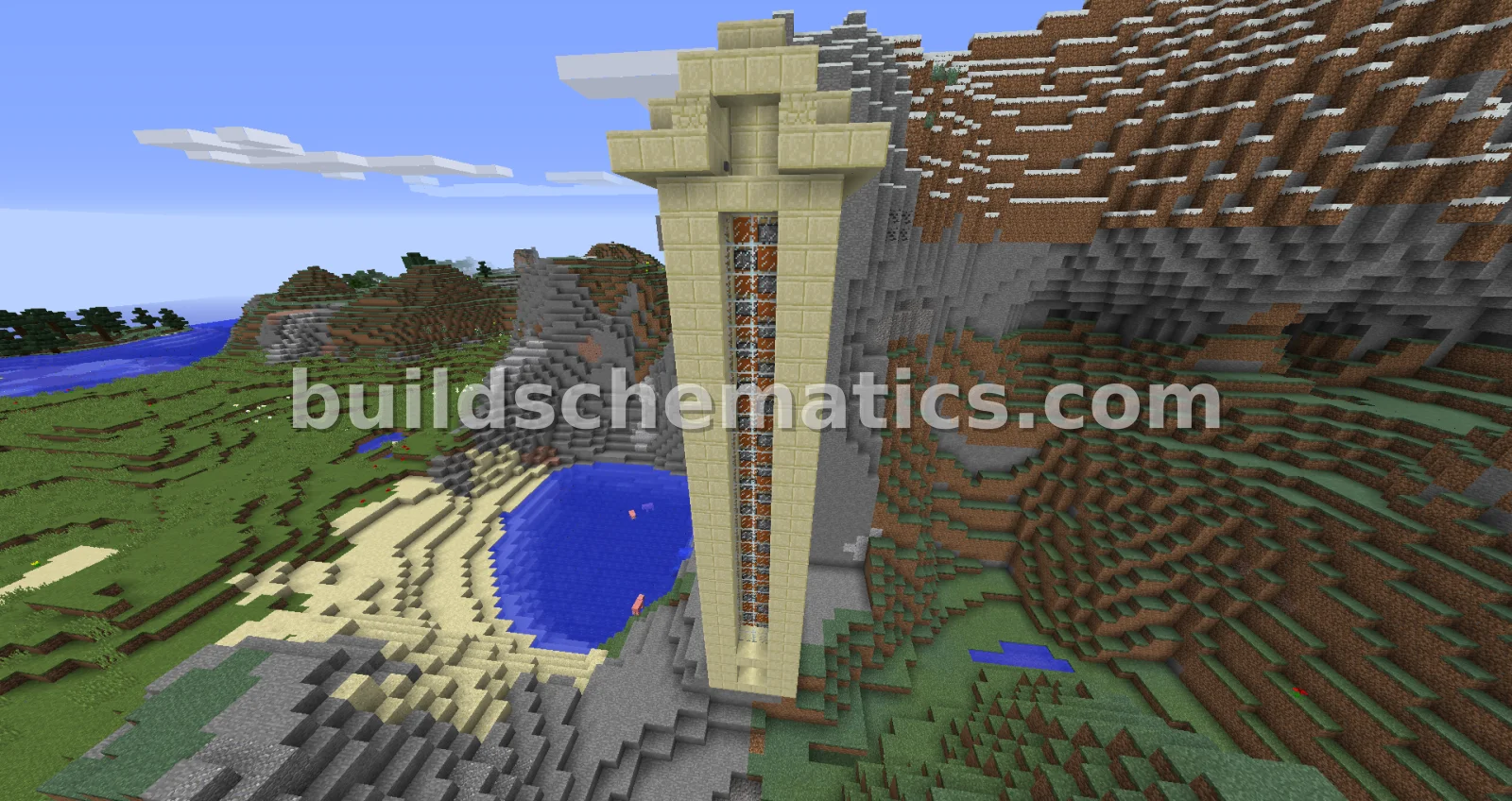 Sandstone Redstone Elevator