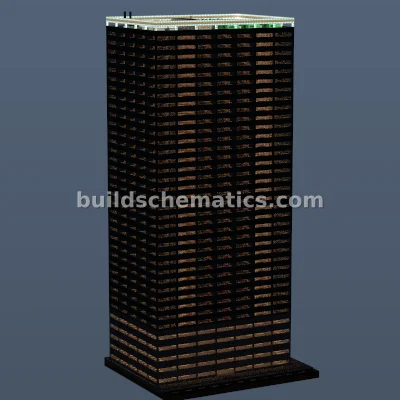 Modern Apartment Building with Parking — view 2