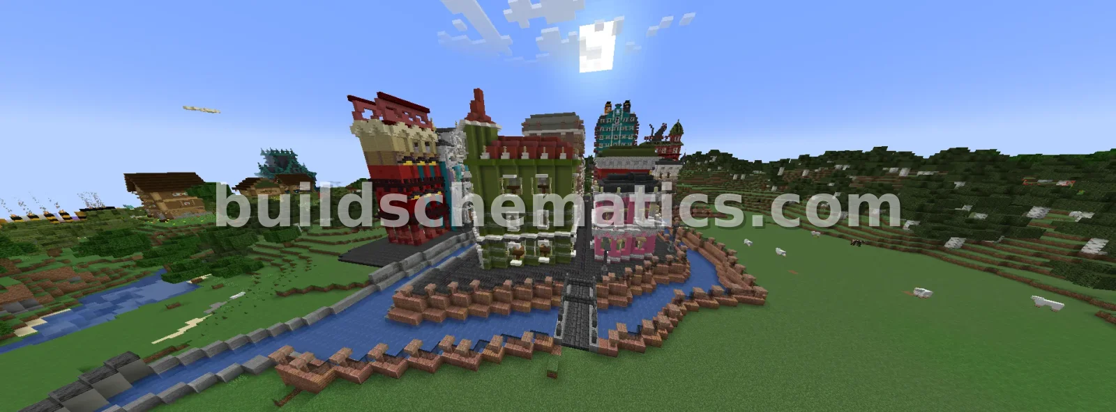 Part of the City Minecraft Build