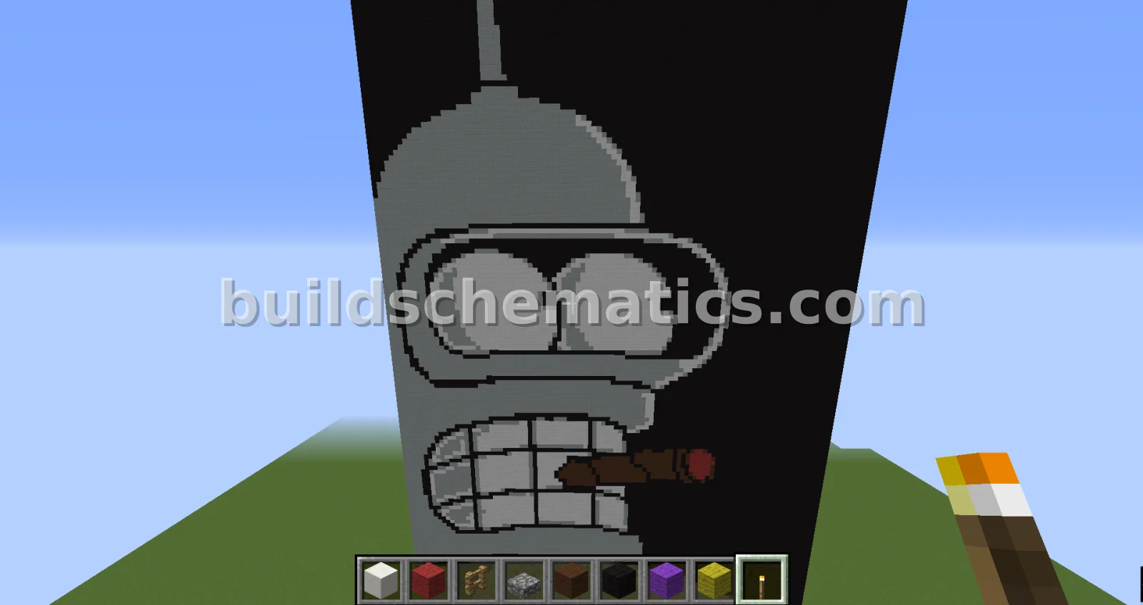 Bender Futurama Pixel Art — view 2