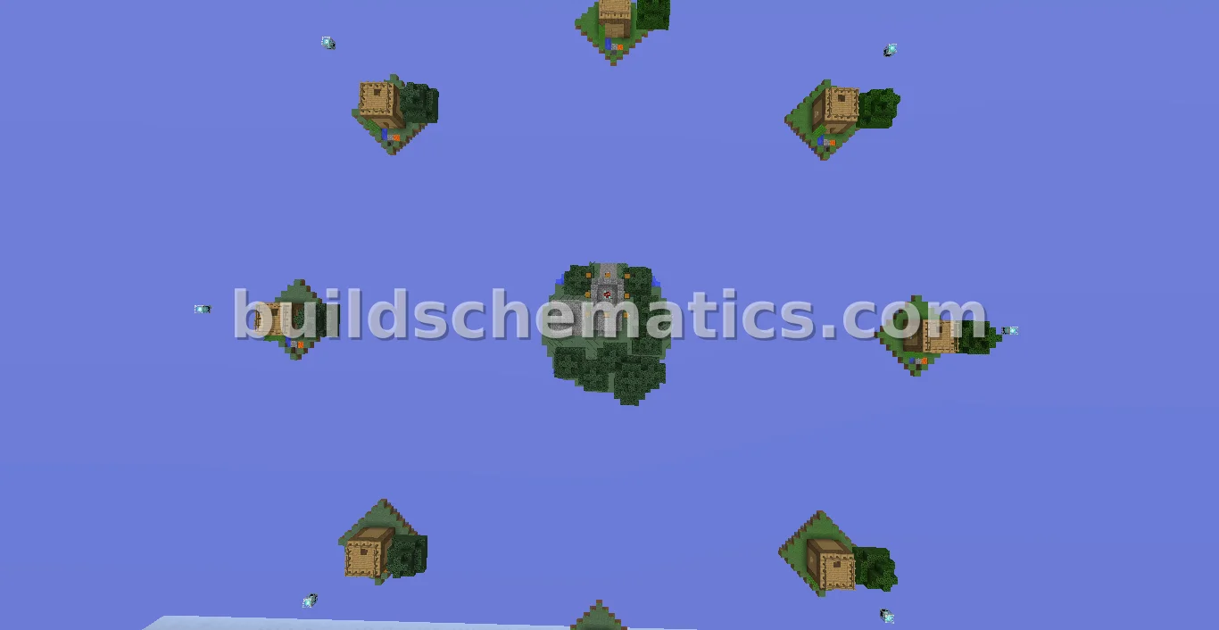 SkyWars Arena - 8 Villager Islands — view 2
